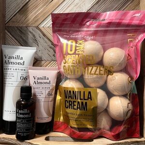 Vanilla Almond and Cream Bath Set